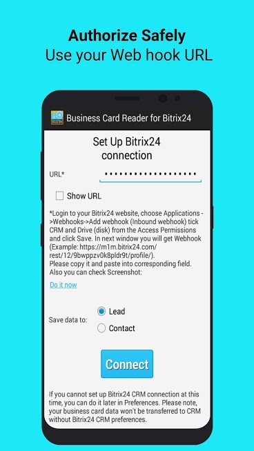 Business Card Reader for Bitrix24 CRM