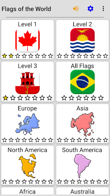 Flags of All Countries of the World: Guess-Quiz