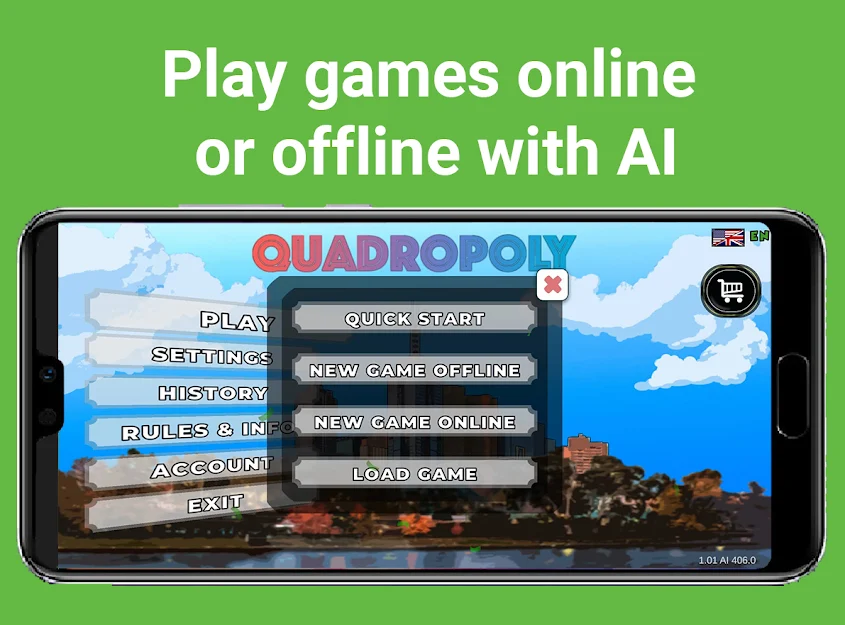 Quadropoly 3D: Online Property Business Board Game