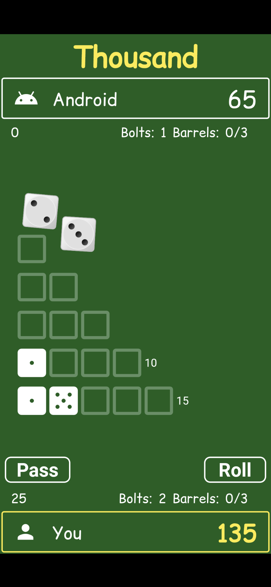 Dice Games – a set of games with dices