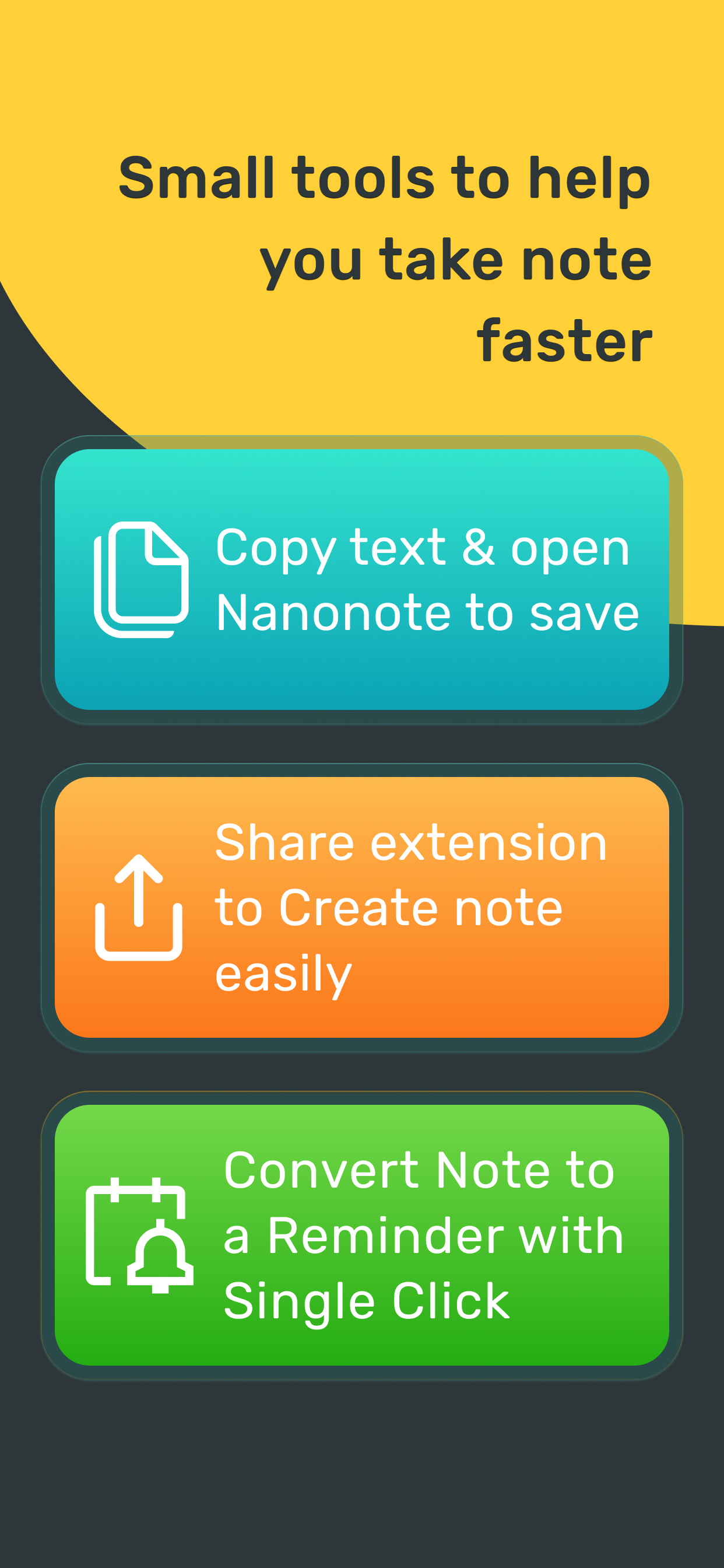 nanonote – Note to Self