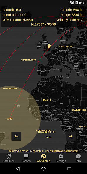 Look4Sat: Satellite tracker