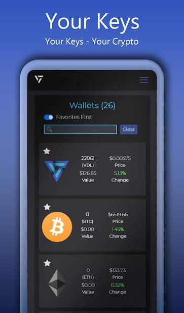 Vidulum – Multi-Asset Cryptocurrency Wallet