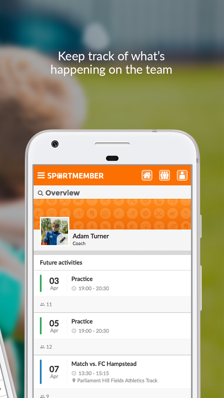 SportMember – Mobile team app